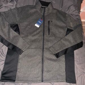 Men's Gray and Black IZOD Jacket